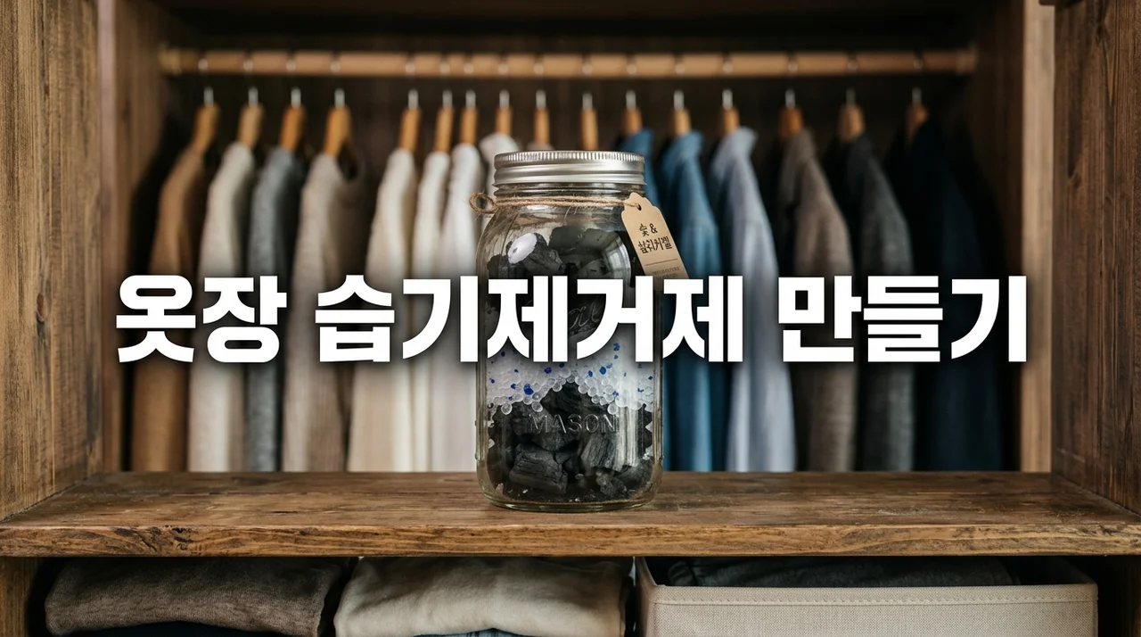 옷장 습기제거제 만들기: 집에서 천연 재료로 뽀송하게 관리하는 법