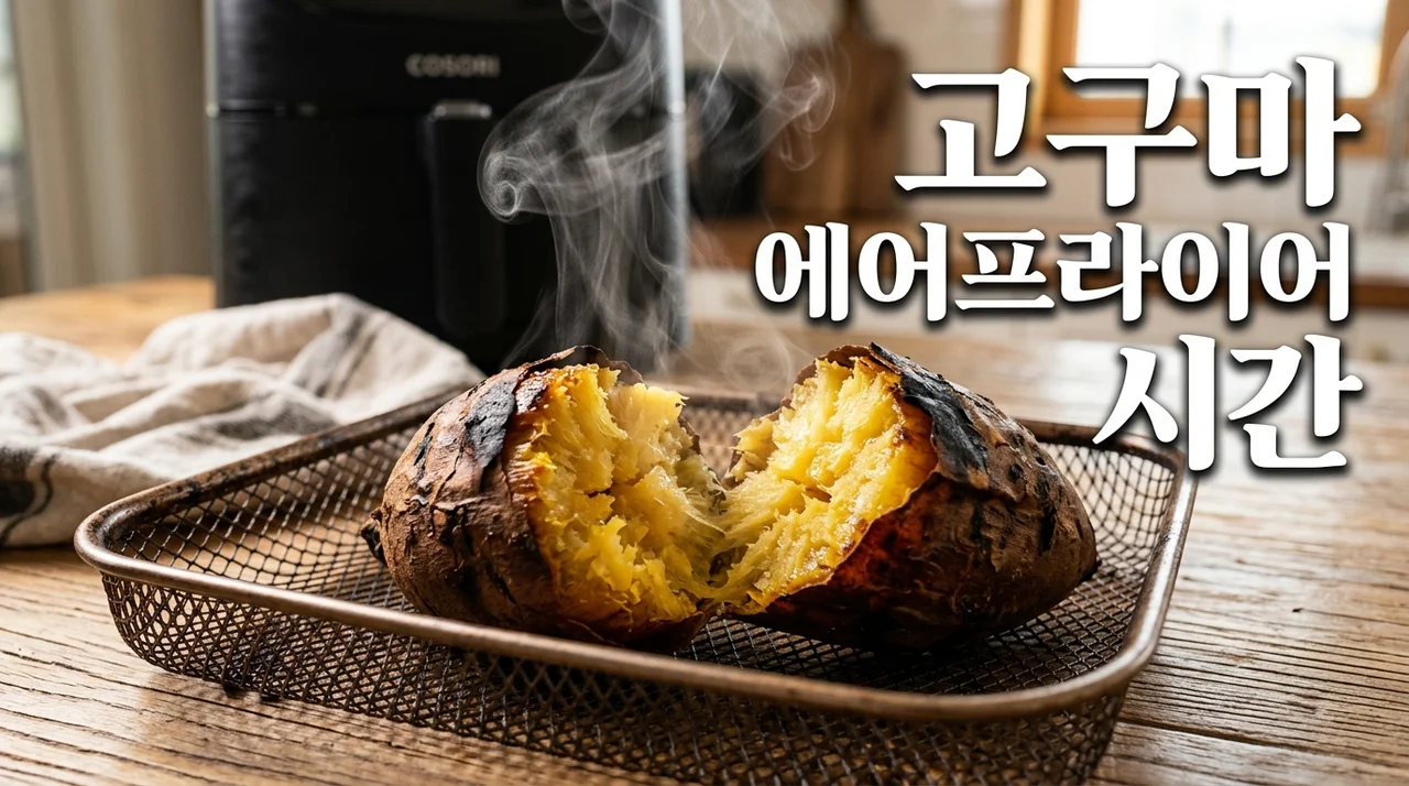 고구마 에어프라이어 시간 완벽 가이드: 실패 없는 군고구마 만들기