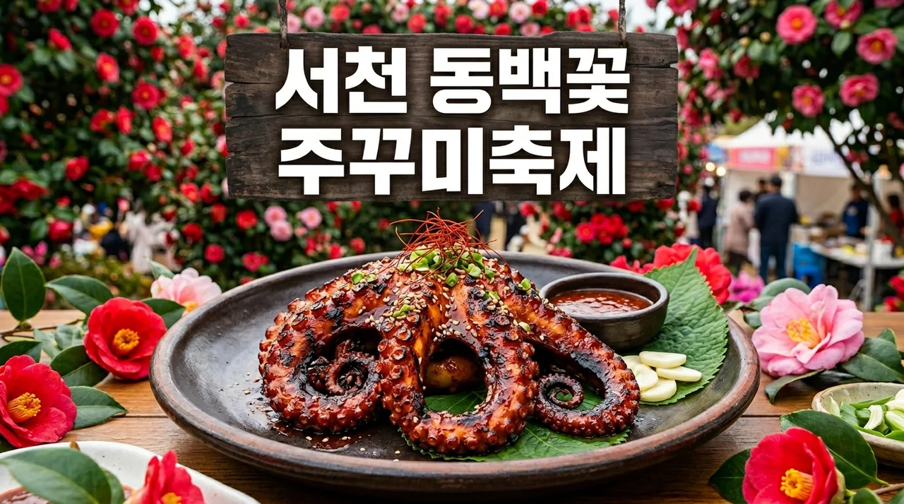 서천 동백꽃 주꾸미축제 2026: 완벽 방문 가이드와 주차 꿀팁