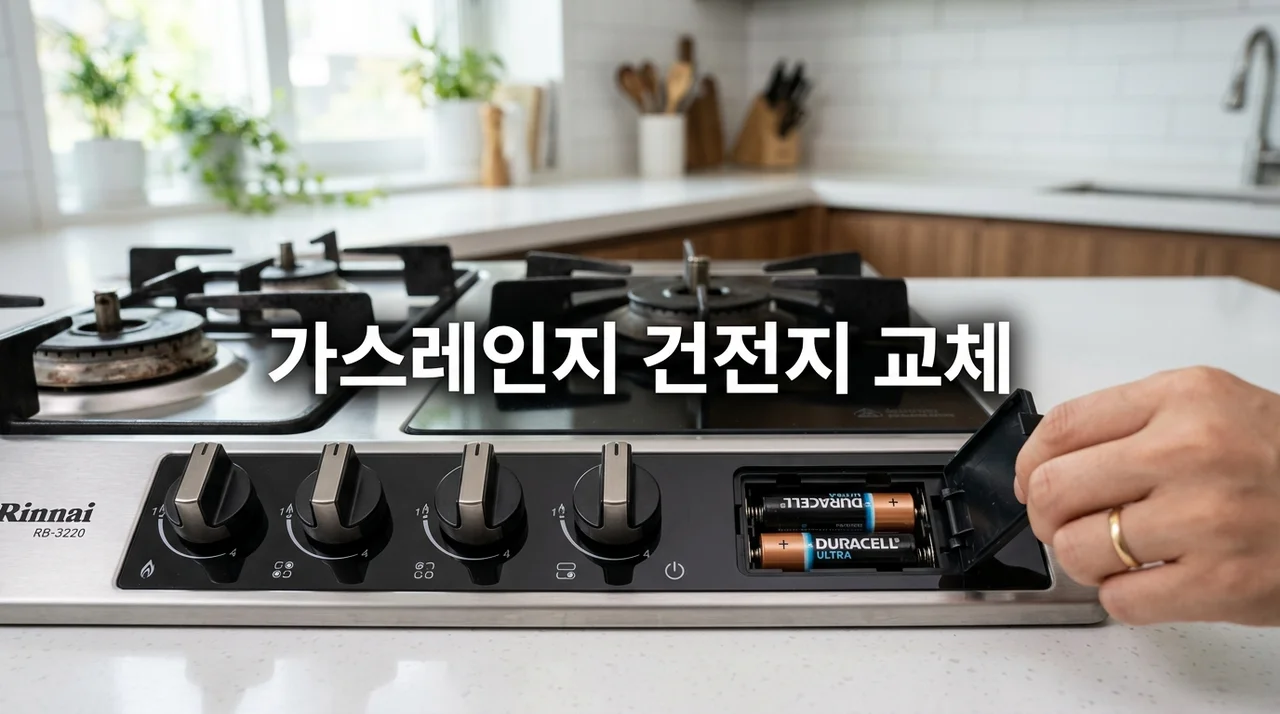 가스레인지 건전지 교체 방법: 점화 불량 해결 및 규격 확인 팁