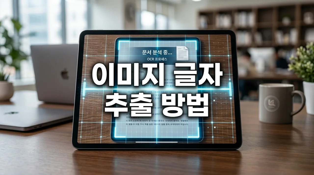 이미지 글자 추출 방법 완벽 정리: 설치 없이 1분 만에 텍스트 변환하기