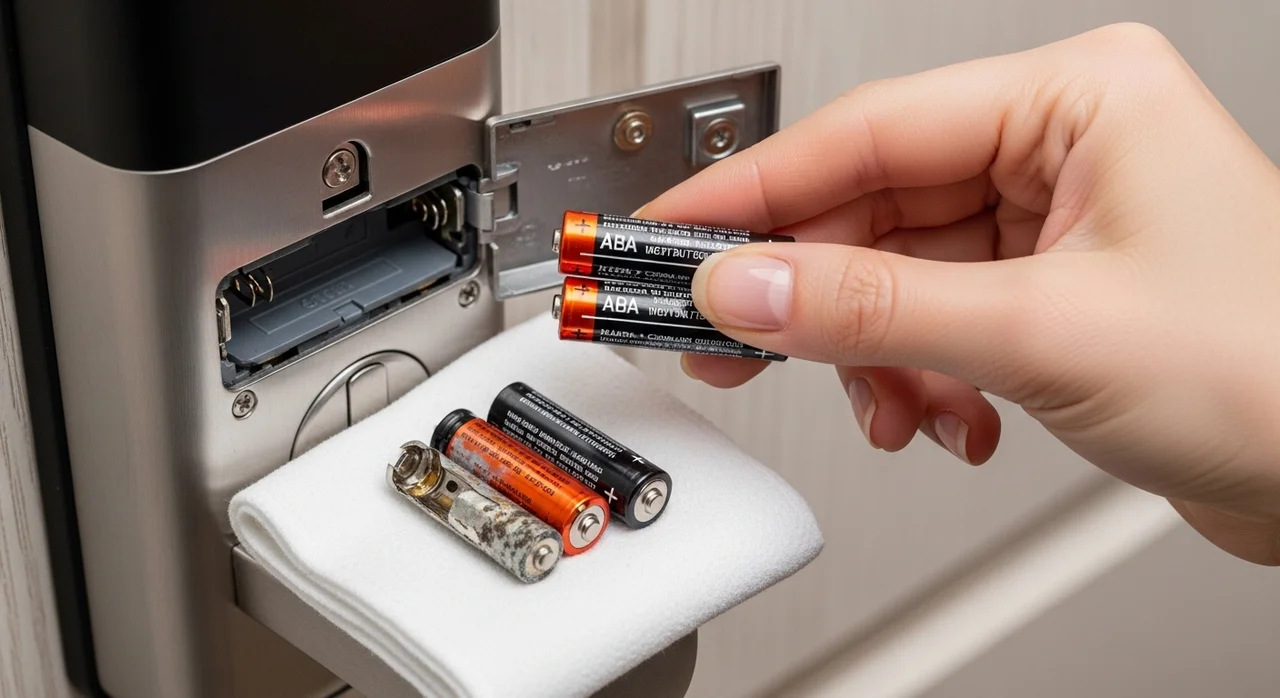 도어락 전원 차단 시 주의해야 할 점