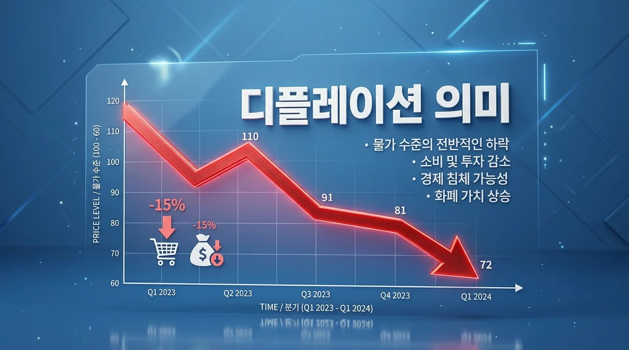 디플레이션 의미 완벽 정리: 물가 하락이 경제에 미치는 치명적 영향