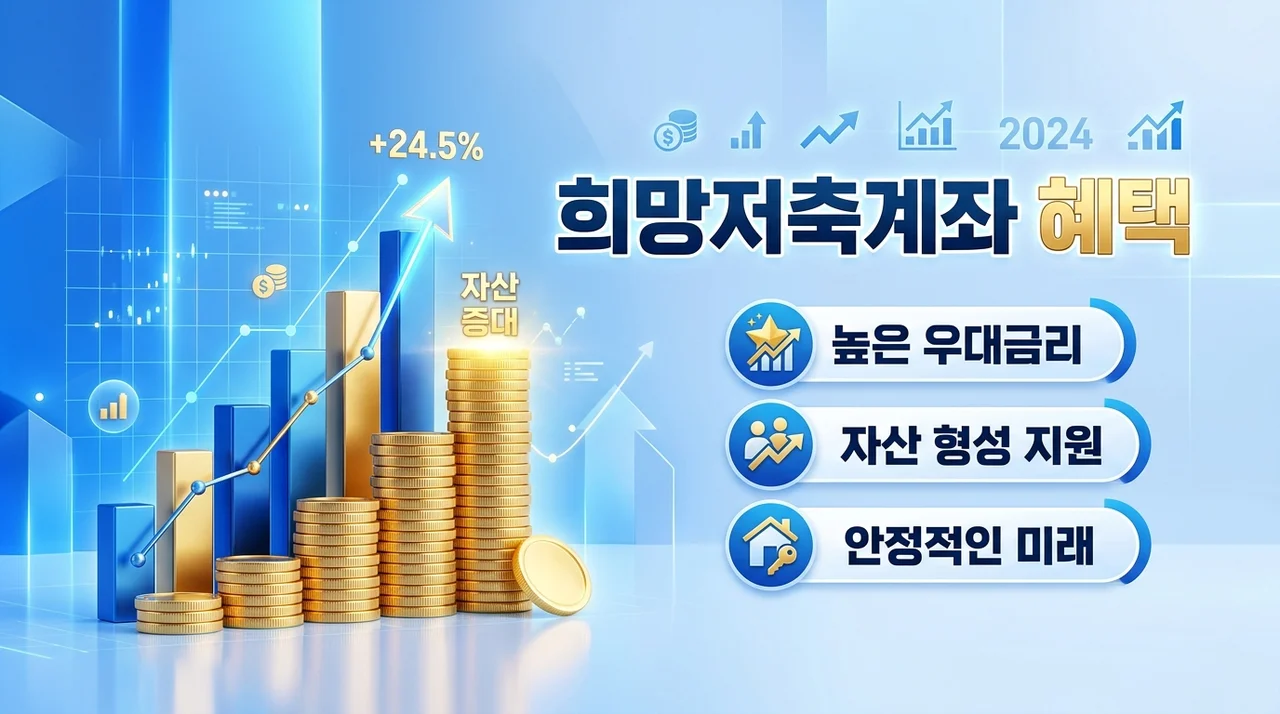 희망저축계좌 혜택 완벽 정리: 월 10만 원으로 1,000만 원 만들기