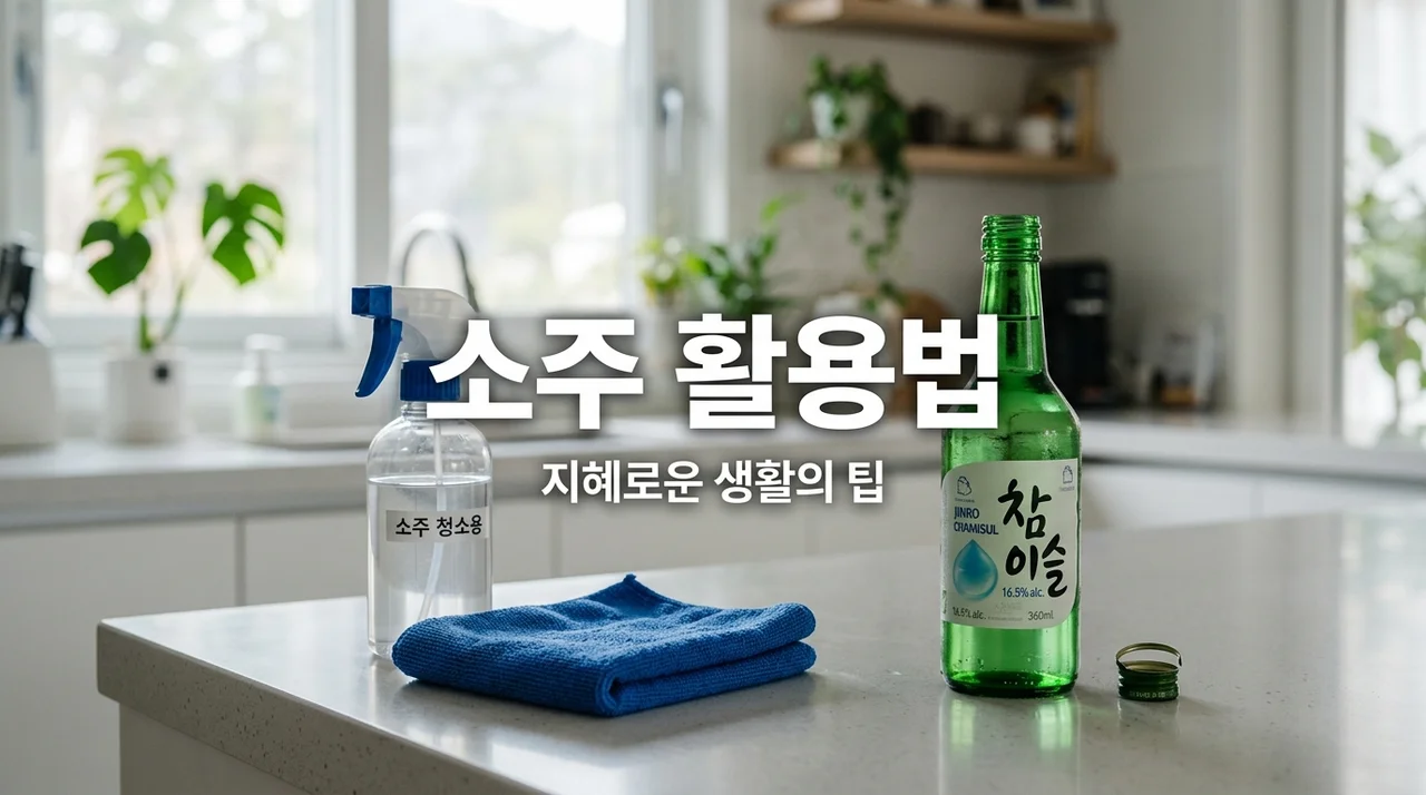 먹다 남은 소주 활용법: 냄새 제거부터 찌든 때 청소까지 완벽 정리