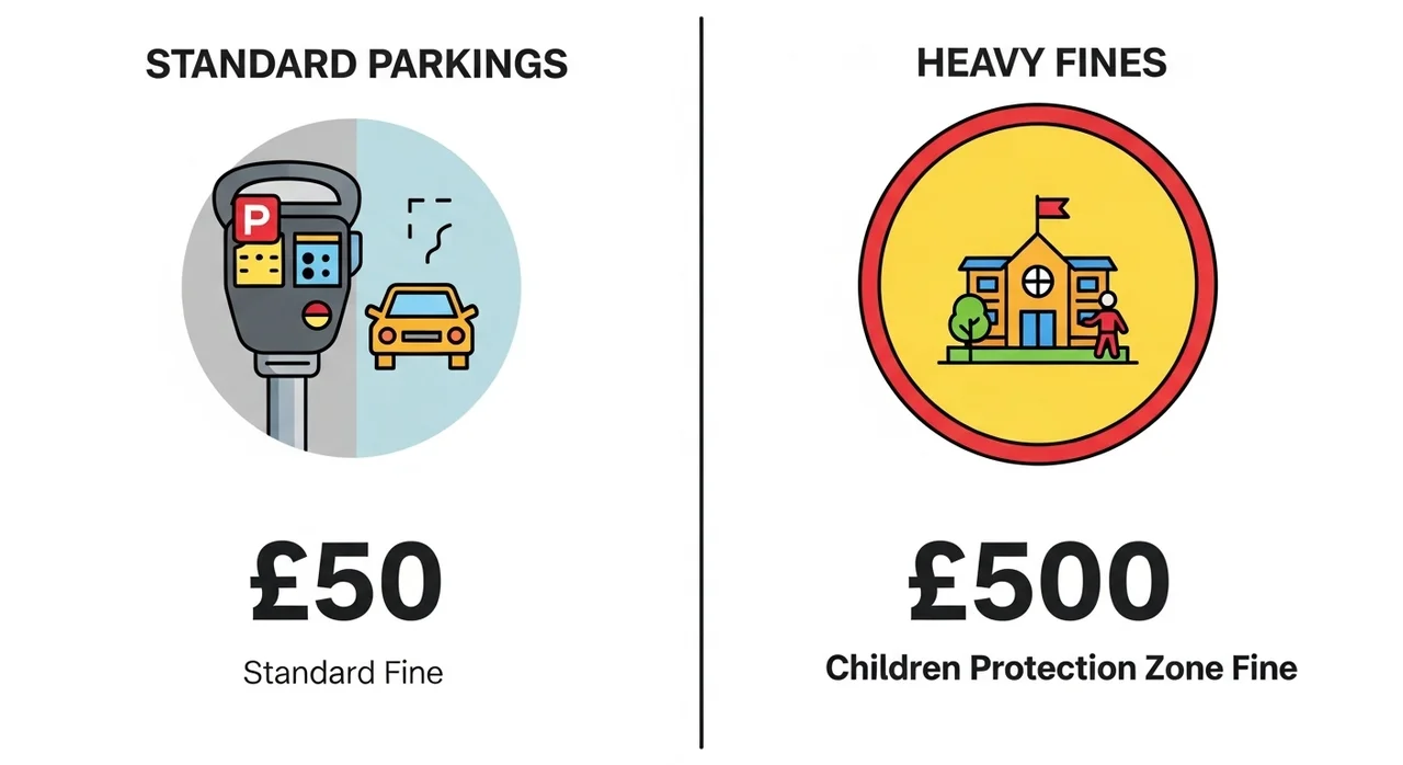 불법 주정차 단속 기준과 과태료 금액