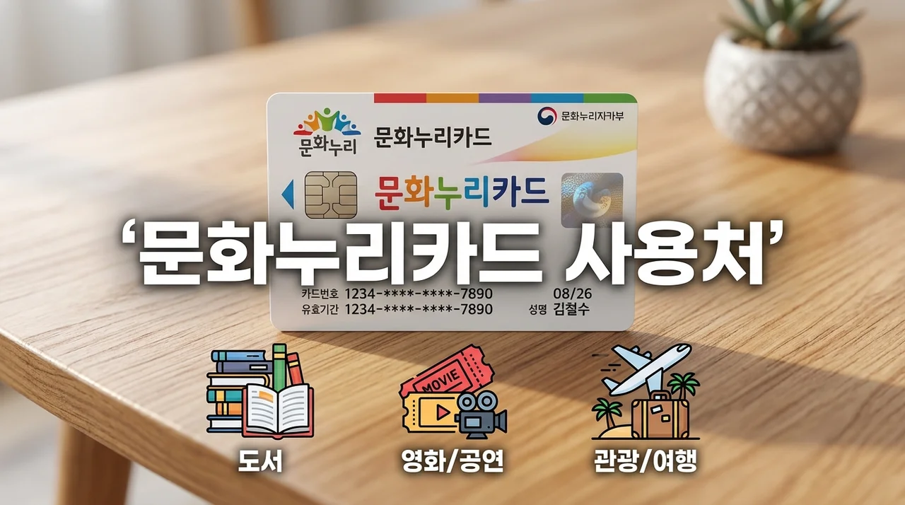 2026 문화누리카드 사용처 총정리: 온라인 오프라인 가맹점 찾기 및 신청 방법