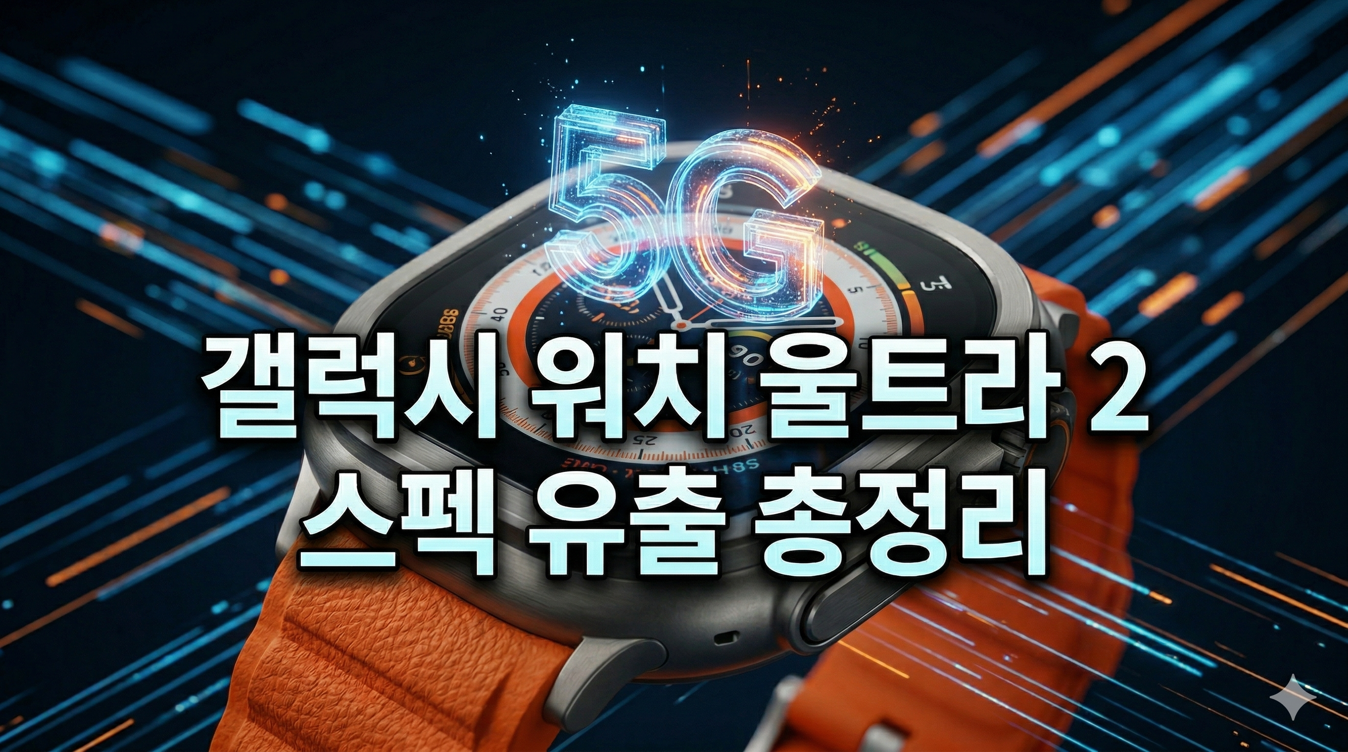 ⌚ [2026.03 단독] 스마트워치 최초 5G 탑재? 삼성 '갤럭시 워치 울트라 2' 스펙 유출 총정리