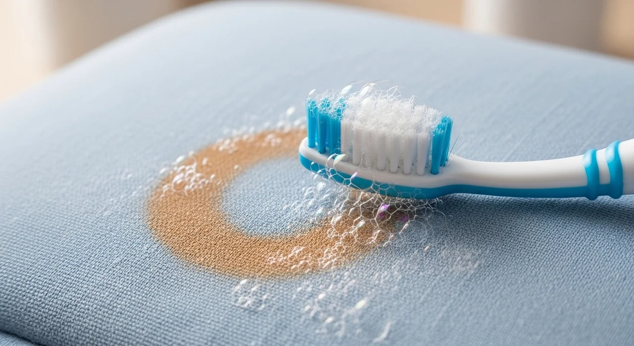 껌 제거 후 남은 자국 없애는 최종 단계