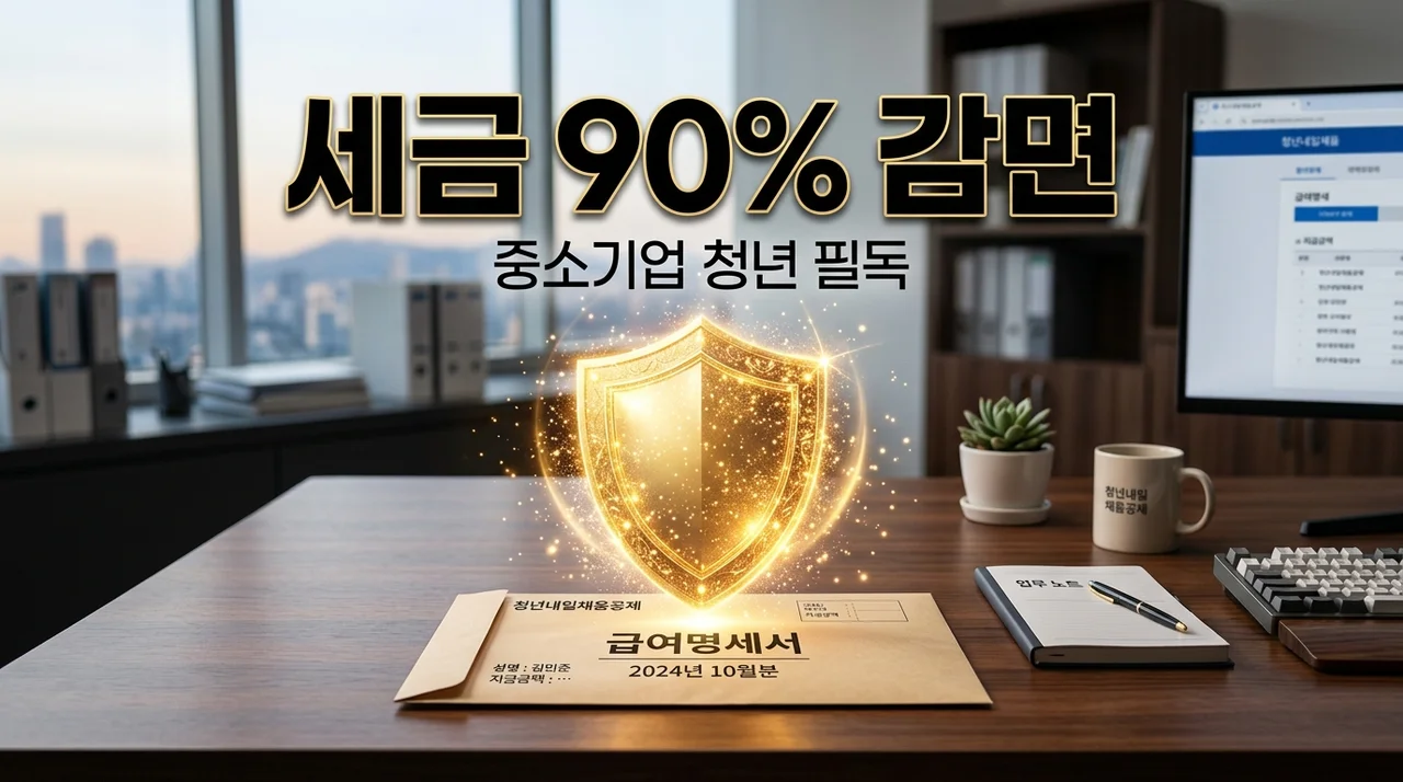 중소기업 청년 소득세 감면 조건 신청방법 및 90% 절세 혜택 총정리 (2026년)