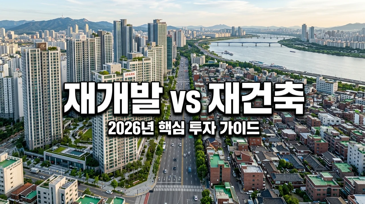 재개발 재건축 차이 완벽 정리: 사업 절차와 수익성 비교 (2026)