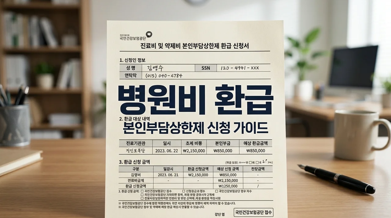 건강보험 본인부담상한제 환급 신청 및 조회 방법 (2026년 최신)