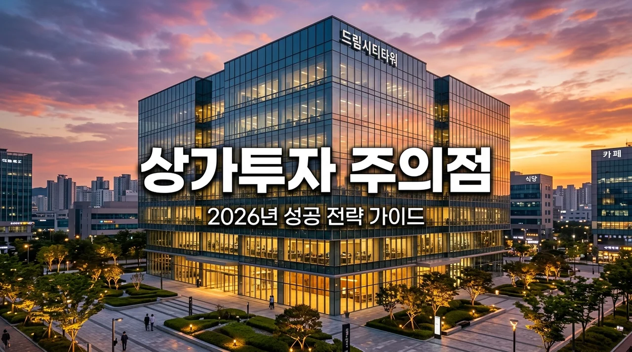 상가 투자 주의점 5가지: 2026년 수익형 부동산 실패 피하는 법
