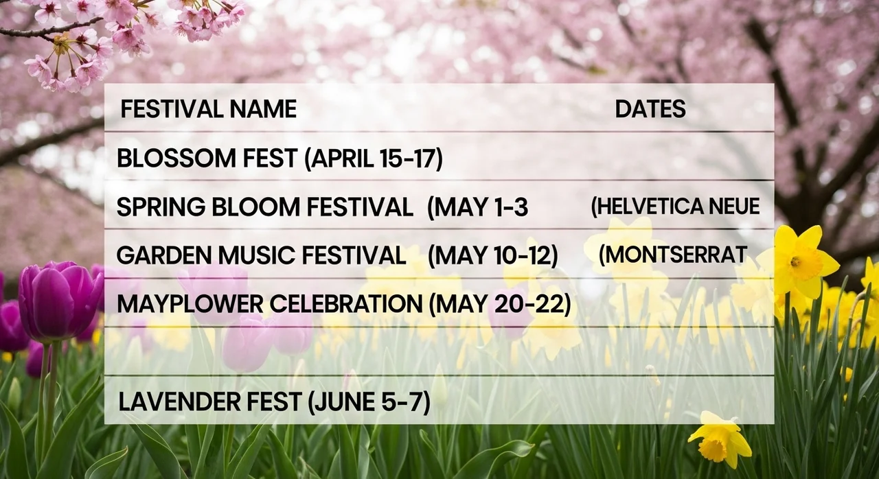 전국 주요 봄꽃 축제 상세 일정 비교