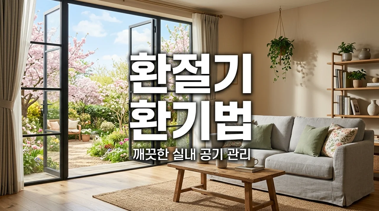 환절기 환기 시키는 법: 미세먼지 걱정 없는 실내 공기 관리 5단계