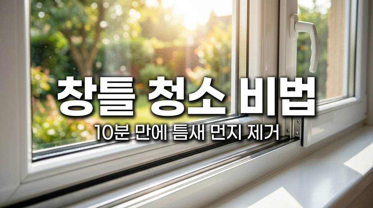 창틀 청소 방법 완벽 정리: 틈새 먼지 10분 만에 제거하는 꿀팁