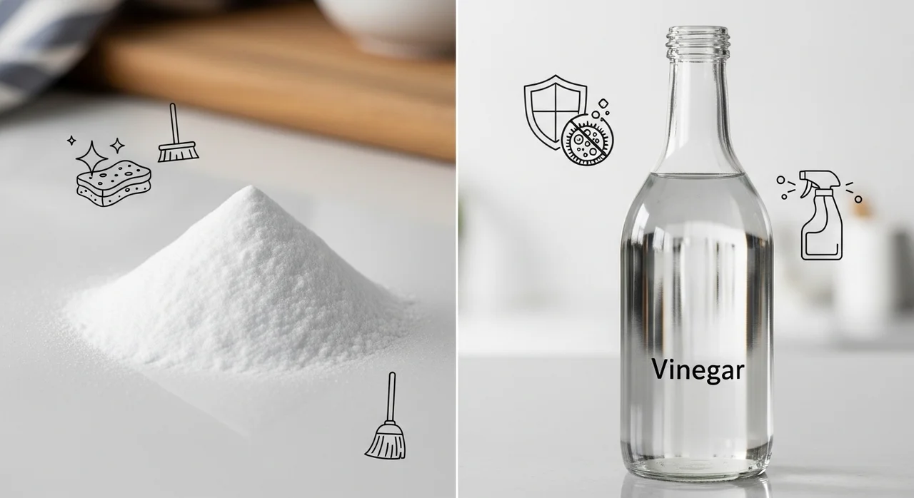 상황별 맞춤형 세제 비교: 베이킹소다 vs 식초