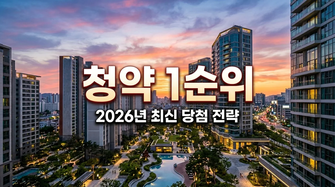 2026 청약통장 1순위 조건 완벽 정리: 민영·국민주택 당첨 전략