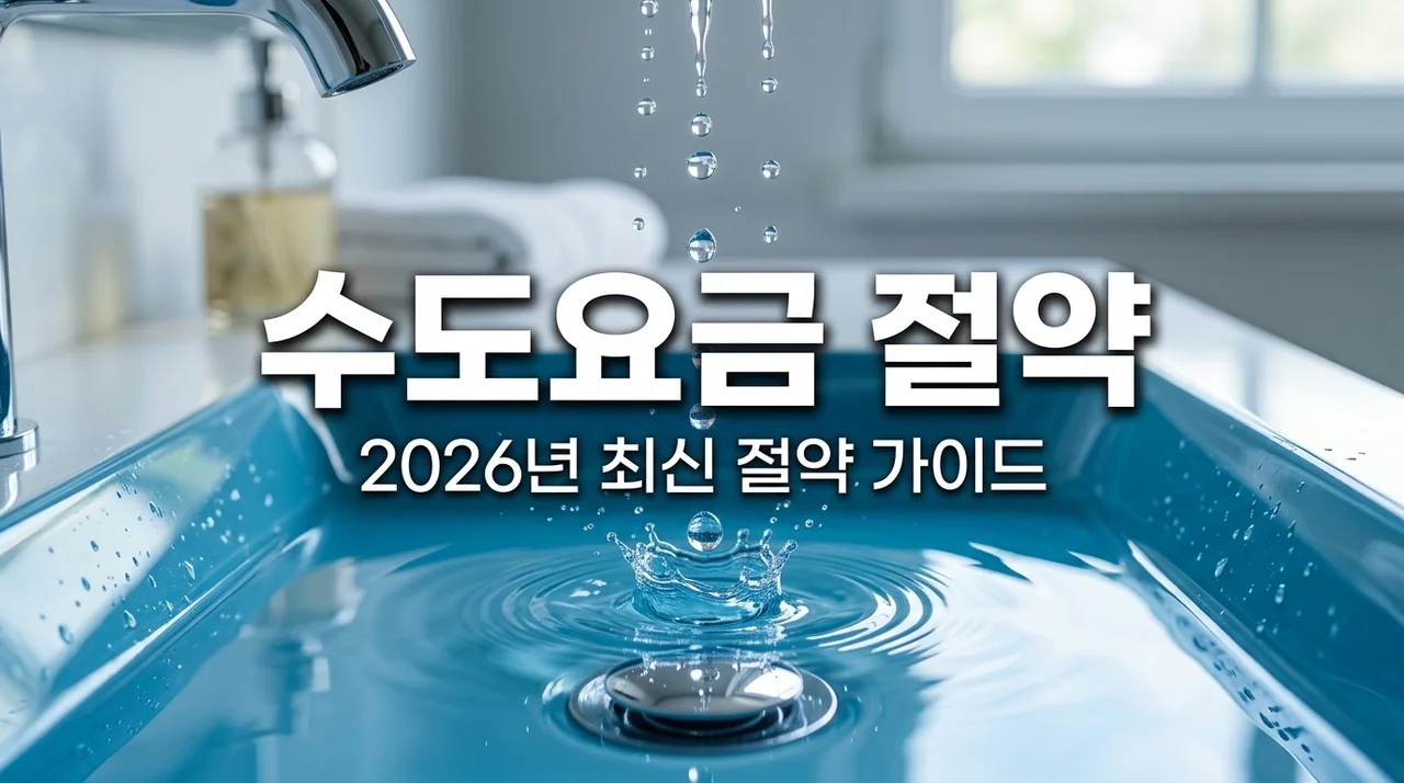 수도요금 절약 팁 7가지: 2026년 공공요금 인상 대비 물세 아끼는 법