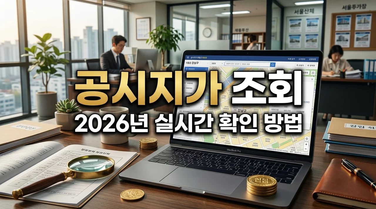 2026년 공시지가 조회 방법 및 발표일: 내 세금 결정하는 핵심 정보 총정리