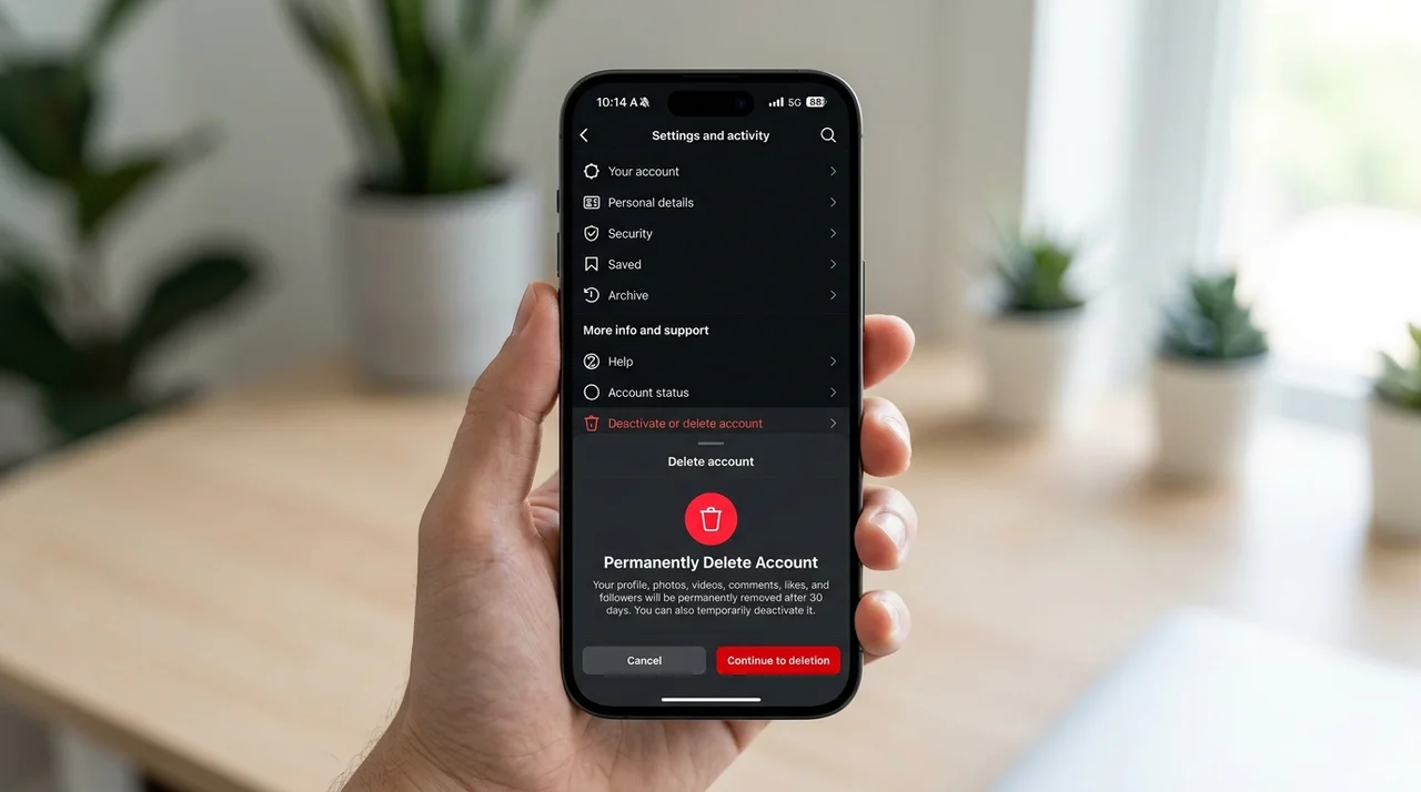 인스타그램 계정 삭제 방법: 영구 탈퇴 및 비활성화 완벽 가이드