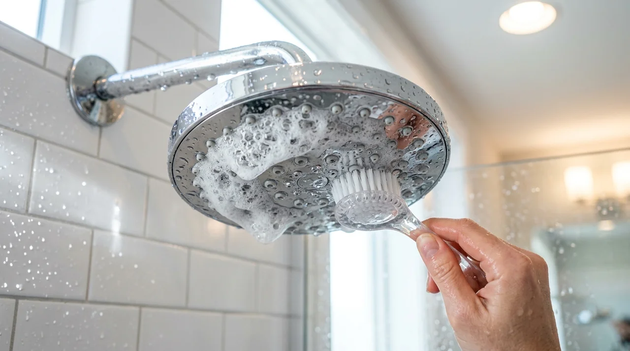 샤워기 헤드 구멍 청소 완벽 가이드: 물때와 석회 제거 비법