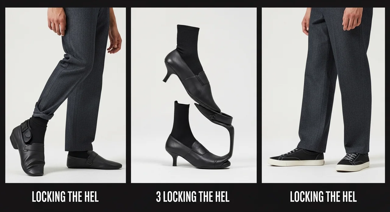 하산 시 필수, 힐락(Heel Lock) 묶기