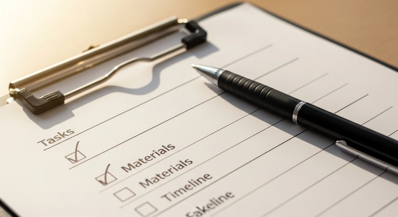 준비물 체크리스트