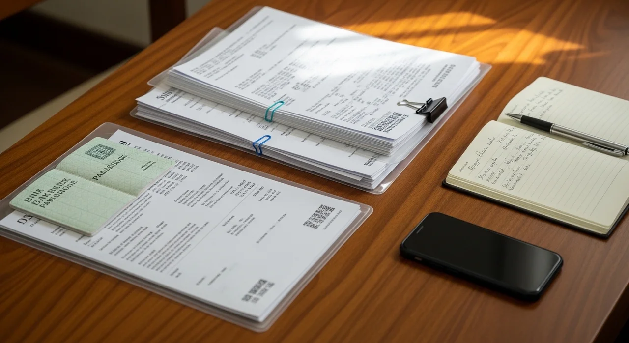 준비해야 할 서류 확인하세요