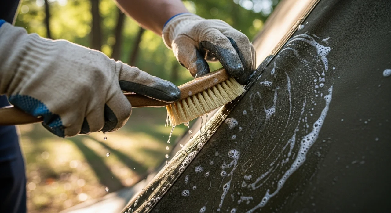 단계별 텐트 세척 가이드