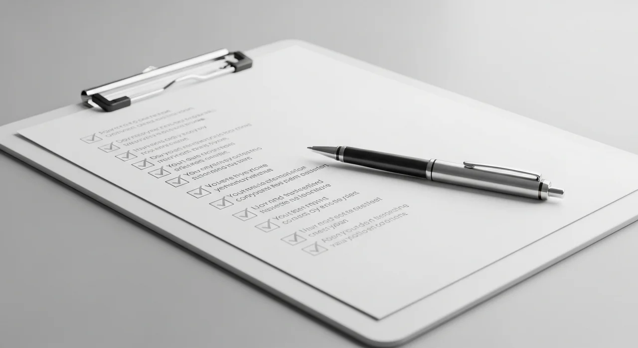 신청 전 필수 준비물 체크리스트