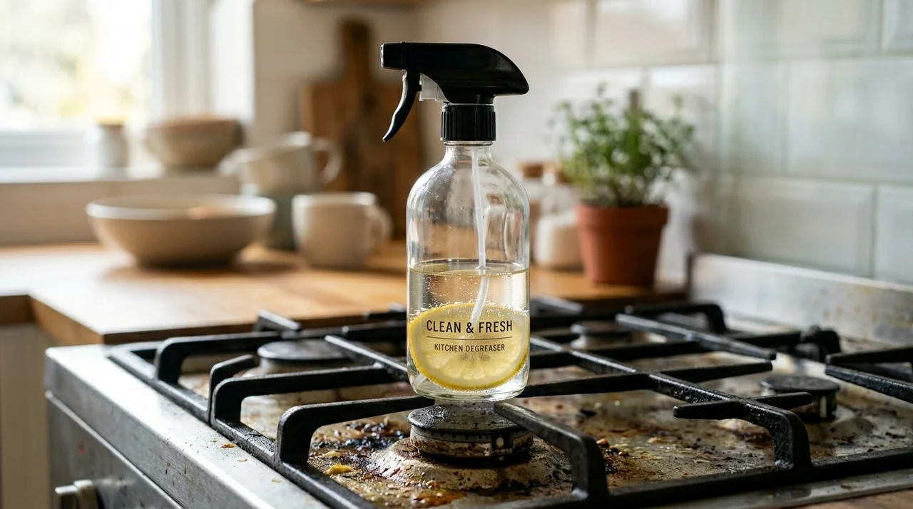 남은 소주로 주방 기름때 5분 만에 말끔히 제거하는 비법