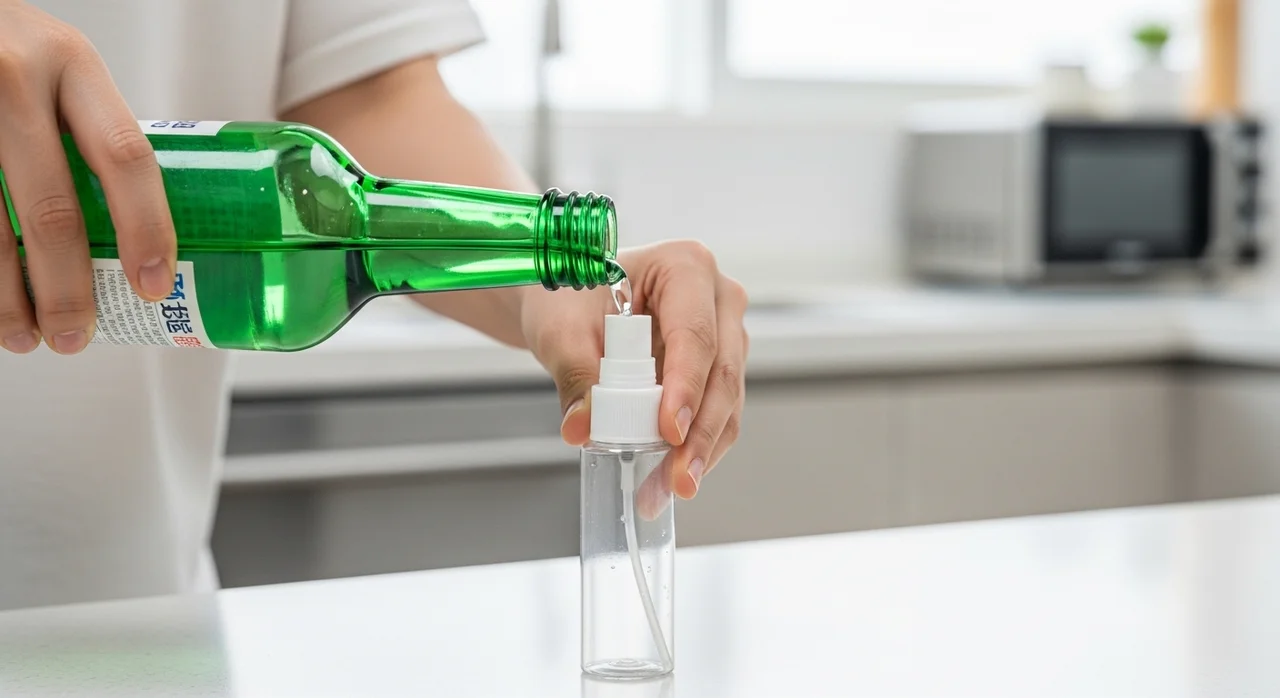 먹다 남은 소주, 주방 청소의 구세주가 되다