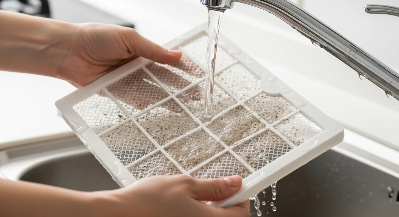 실패 없는 에어컨 필터 셀프 청소 4단계