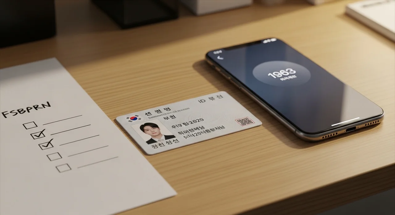 신청 전 필수 준비물 체크리스트
