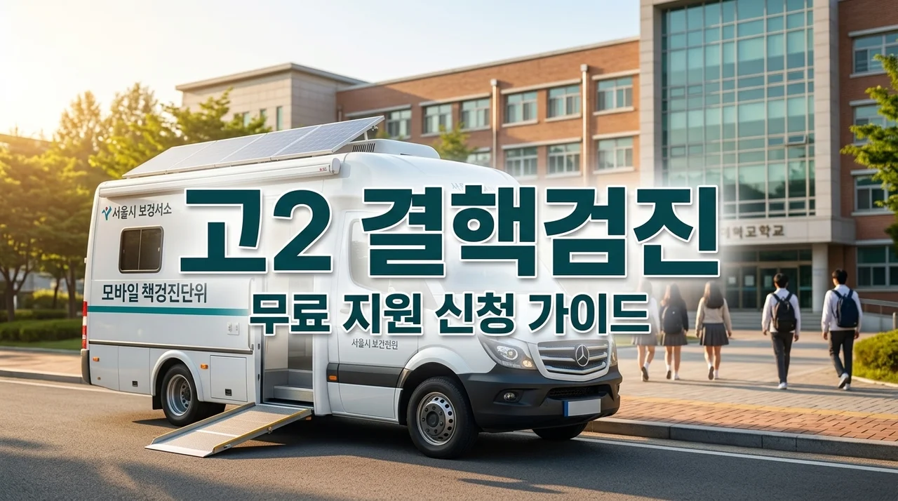 고등학생 2학년 결핵이동검진 지원 신청 방법 및 2026년 혜택 안내