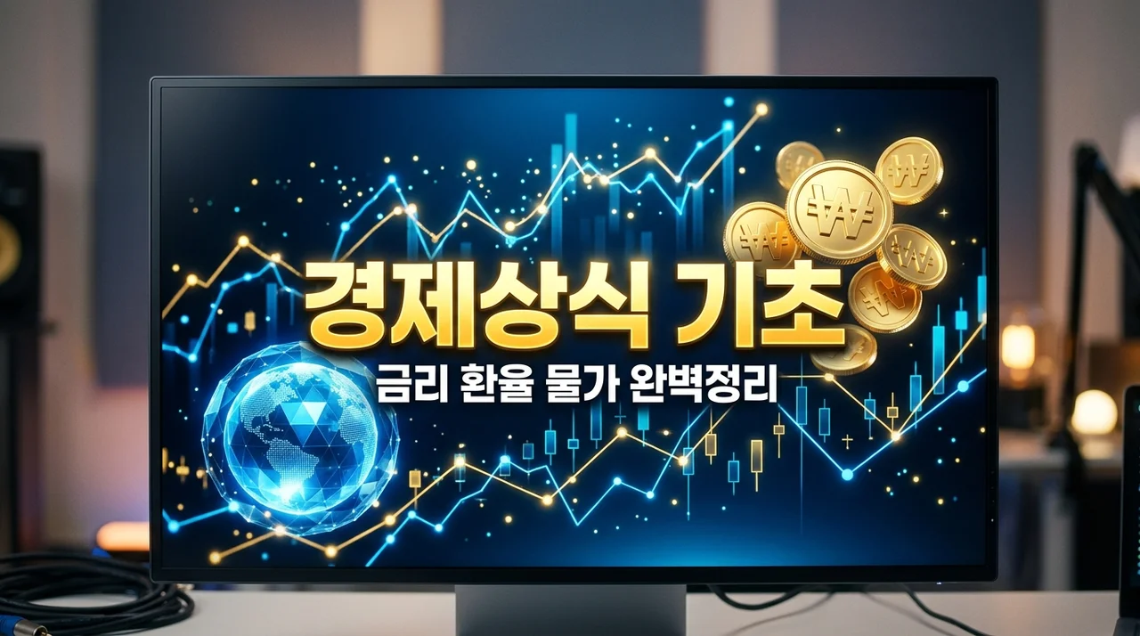 알기 쉬운 경제 상식: 금리·환율·물가 3가지만 알면 뉴스 끝!