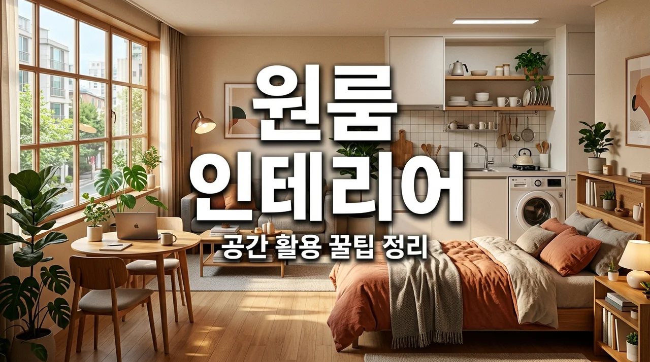 원룸 인테리어 꿀팁: 좁은 공간 2배 넓게 쓰는 가구 배치법