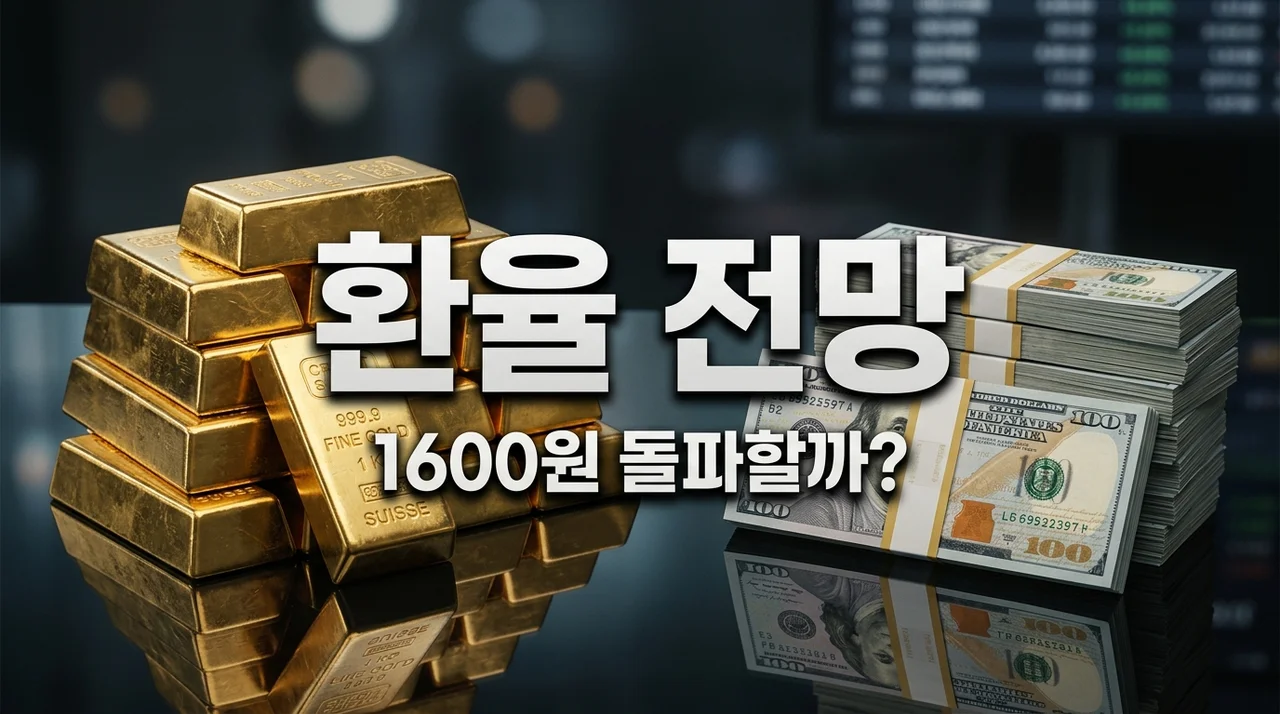 환율 전망 1600원 육박? 2026년 상반기 달러 흐름과 하락 시점 분석
