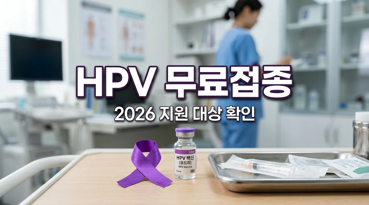 2026년 여성 청소년 HPV 가다실 무료 지원 대상 및 신청 방법 완벽 정리