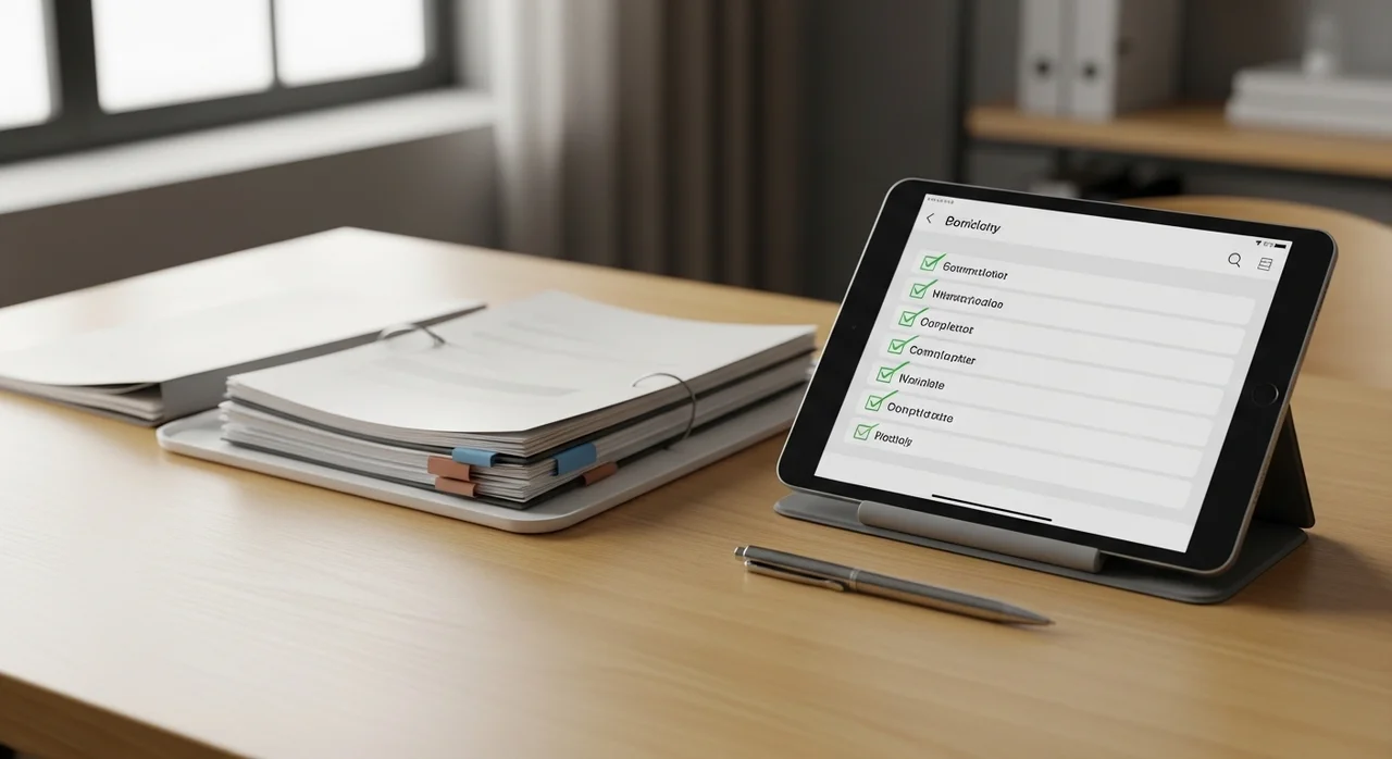 필수 제출 서류 체크리스트