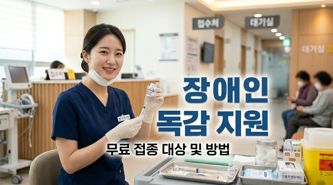 장애인 독감 백신 무료 접종 지원 대상 및 신청 방법 완벽 정리