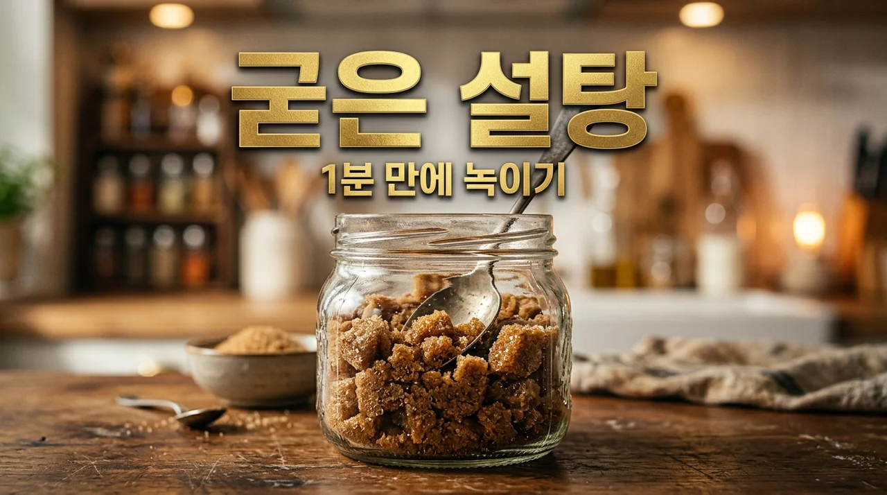 굳은 설탕 녹이기 5가지 비법! 돌덩이 설탕 1분 만에 되살리는 법
