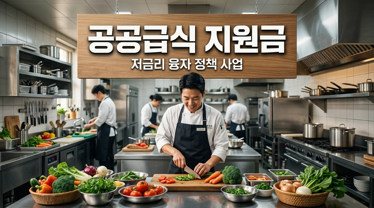 공공급식 업체 운영 활성화 융자 정책 사업 지원 대상 및 신청 방법