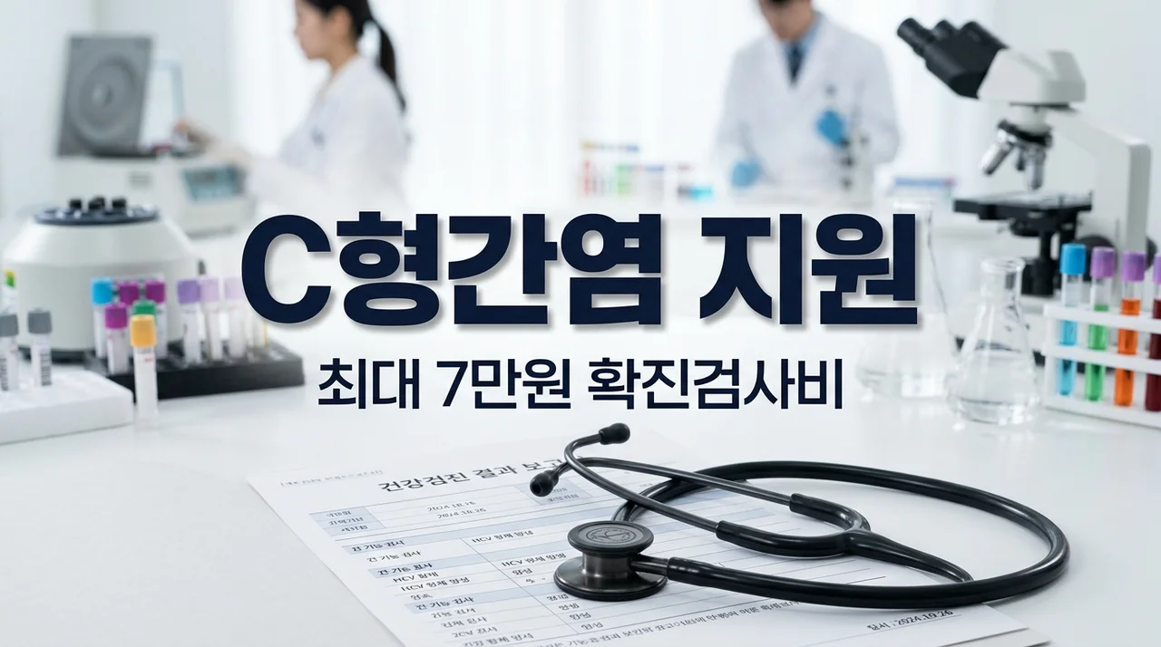 56세 C형간염 확진 검사비 지원 최대 7만원 신청 방법 및 대상 총정리