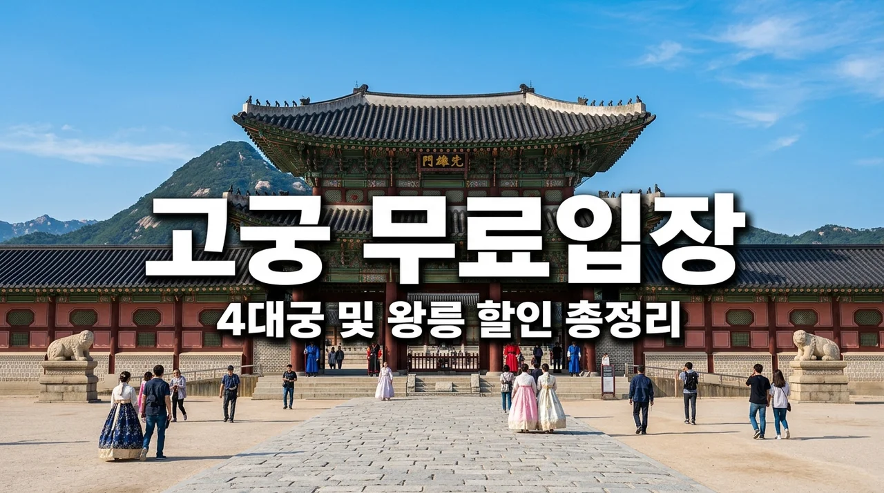 서울 4대궁 종묘 조선왕릉 관람료 할인 혜택 및 무료 입장 완벽 가이드
