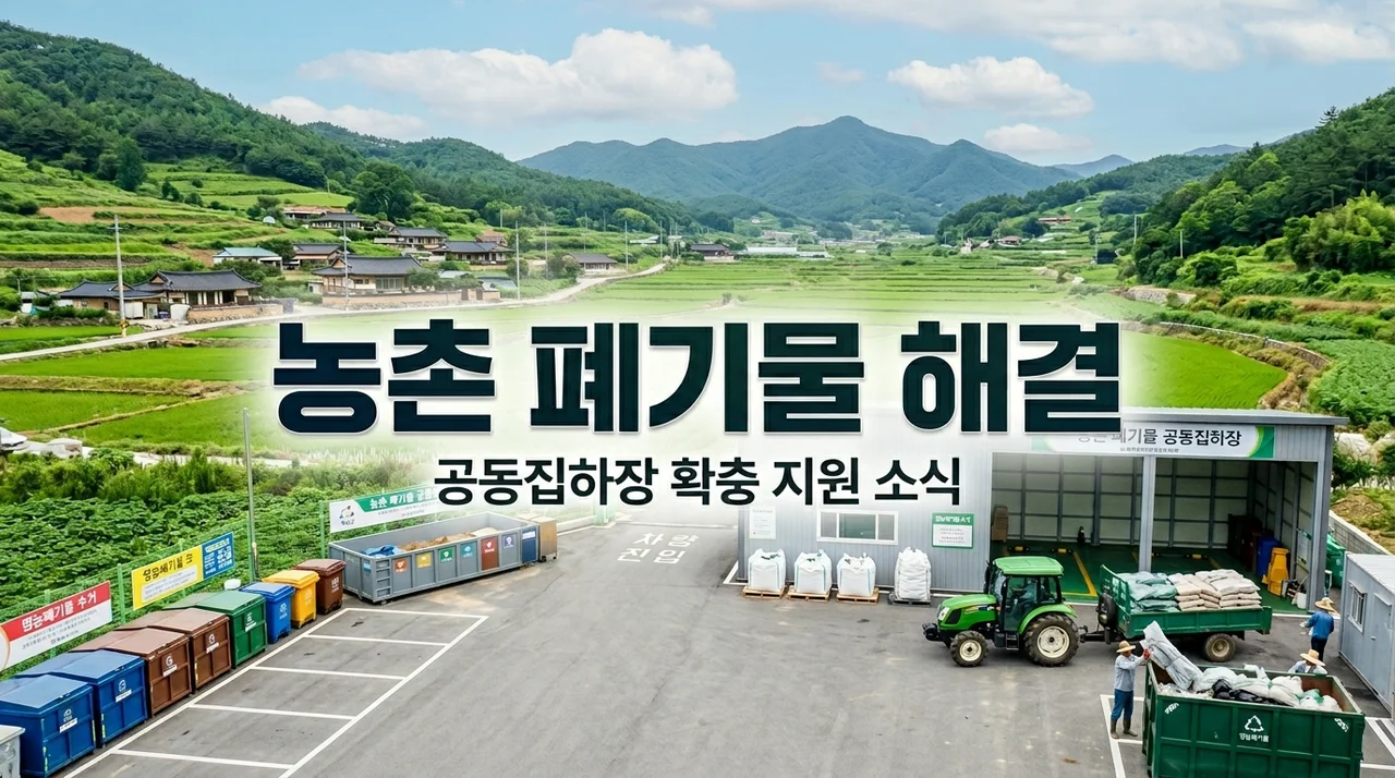 농촌 영농 폐기물 수거공동집하장 확충 지원 소식 및 신청 절차