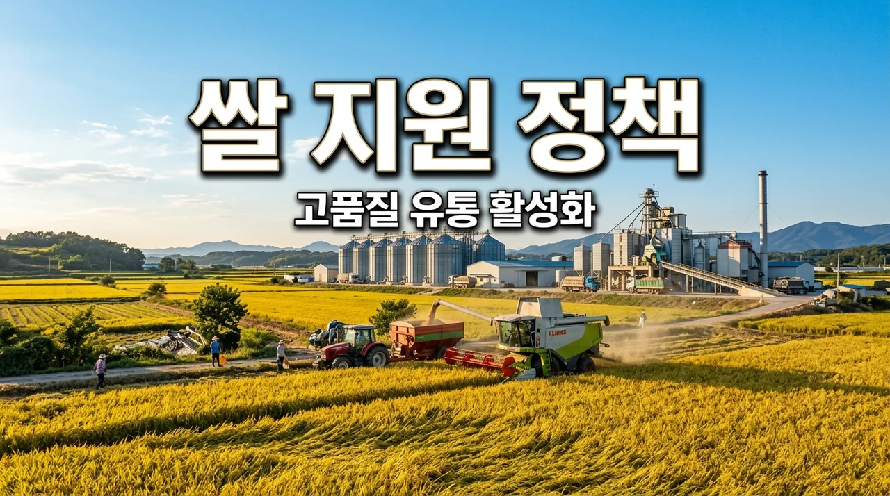 쌀 생산업자 지원 정책: 고품질 쌀 유통 활성화 사업 총정리