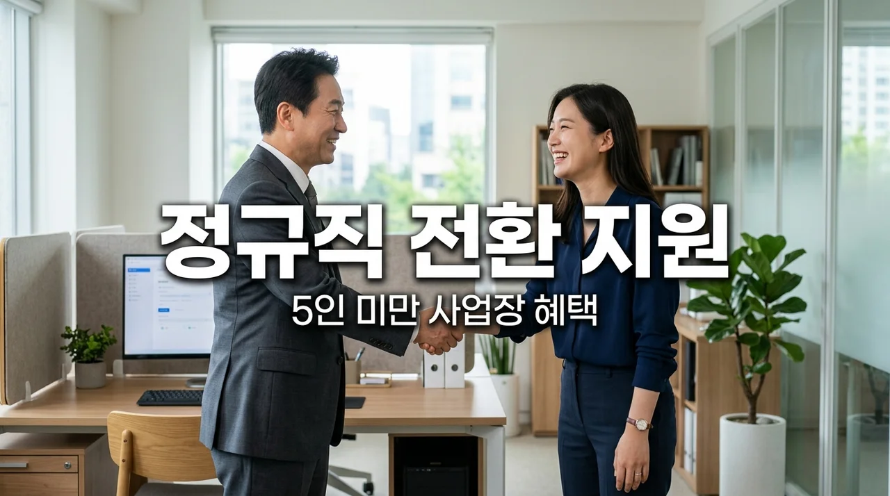 5인 미만 사업자 정규직 전환 지원금 신청 방법 (월 60만원 혜택)