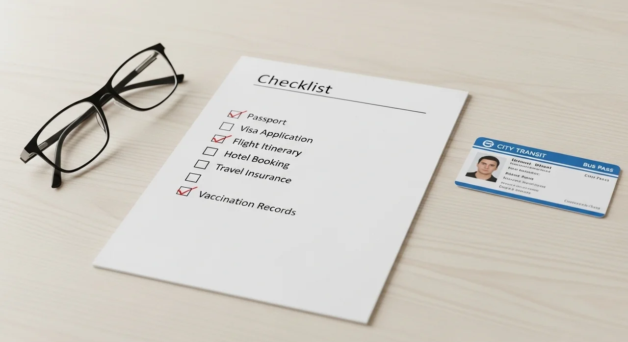 탑승 전 필수 준비물 체크리스트